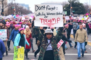Figure 3 & 4: Participants at 2017 Women’s March acknowledging the lack of unity