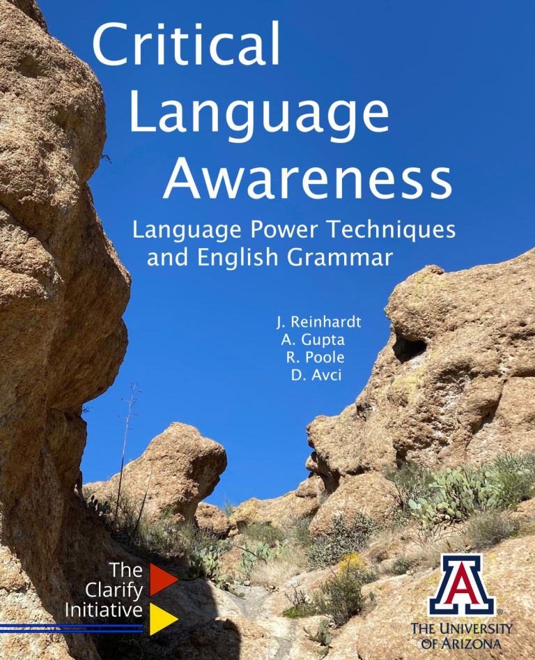 Textbook Cover for Critical Language Awareness: Language Power Techniques and English Grammar