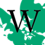 WAC Clearinghouse Logo, a black W on a green and white background